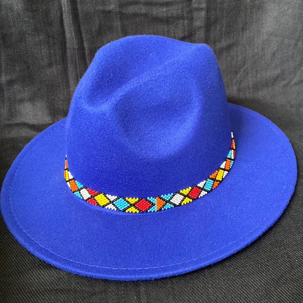 Hand Beaded Fedora